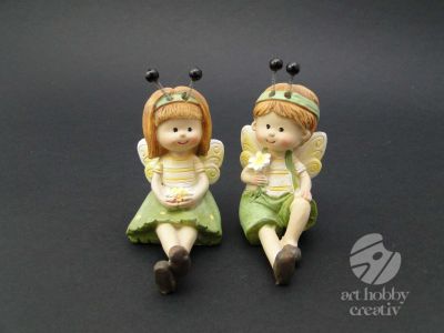 Albinute din polirasina - fetita/baiat 7cm