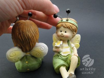 Albinute din polirasina - fetita/baiat 7cm