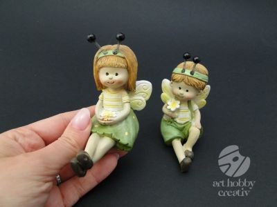 Albinute din polirasina - fetita/baiat 7cm