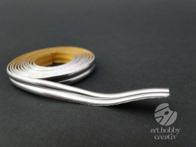 Banda plumb - argintiu - 3mmx2m