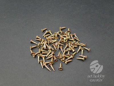 Surub mini auriu 10 mm - set/100buc