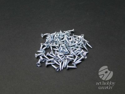 Surub mini argintiu 10mm - set/100buc