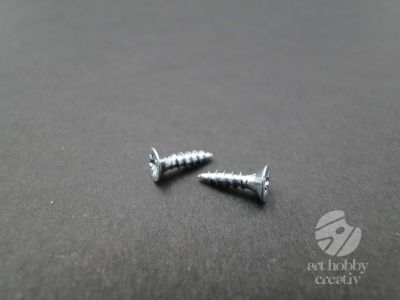 Surub mini argintiu 10mm - set/100buc