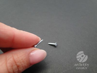 Surub mini argintiu 10mm - set/100buc