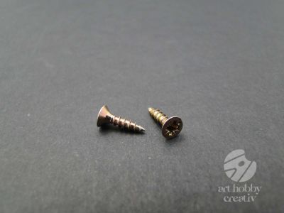 Surub mini auriu 12 mm - set/100buc
