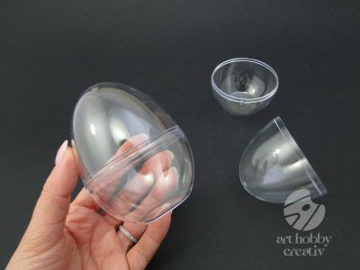 Ou plastic transparent - 9 cm