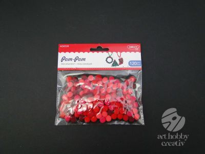 Pompoane nuante rosii set/120buc 