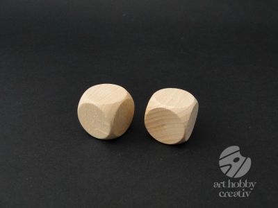 Zaruri din lemn - 2,5x2,5cm set/2buc