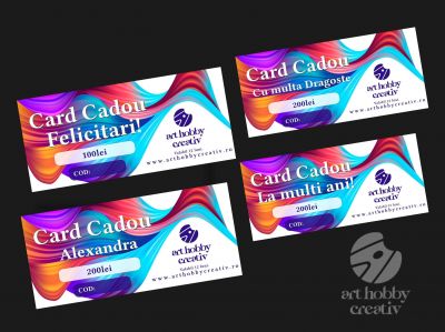 Card cadou - digital 50lei/100lei/200lei