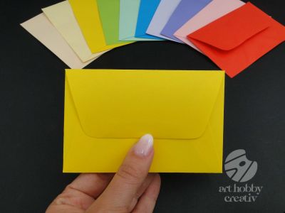 Plicuri color pentru carti de vizita 11cm - set/in diferite cantitati