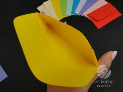 Plicuri color pentru carti de vizita 11cm - set/in diferite cantitati