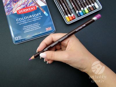 Creioane color - Coloursoft Derwent set/12buc