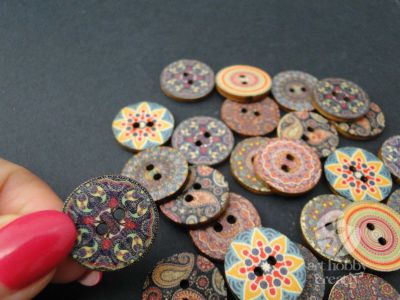 Nasturi lemn - Dala set/24buc