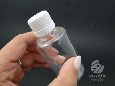 Flacon PET transparent cilindric - 50ml