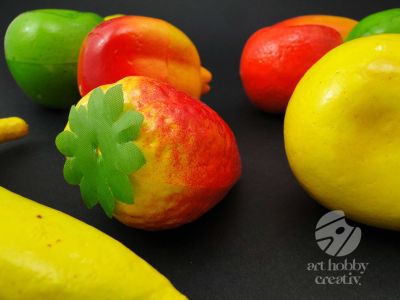 Diferite fructe artificiale set/10buc
