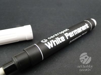 Marker permanent alb - 2,5mm
