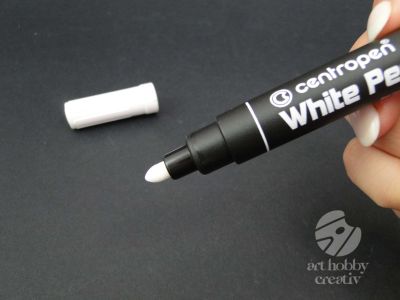 Marker permanent alb - 2,5mm