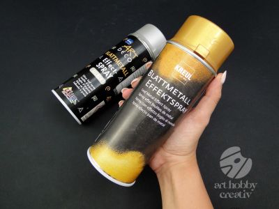 Spray acrilic cu efect de foita de aur 