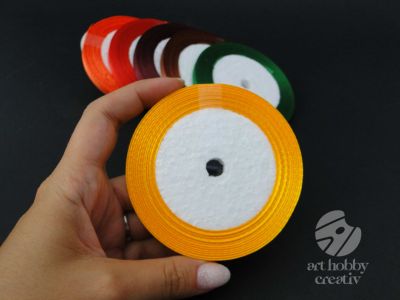Panglica satin 6mm/23m - Nuante de toamna (5+1)