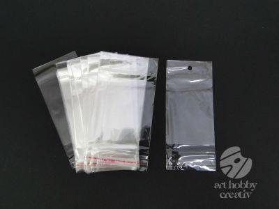 Pungulite plastic transparente 8,5x6cm set/100buc
