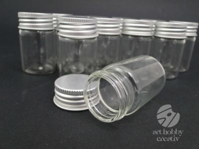 Sticluta mini cu capac metalic 50x30mm/12buc