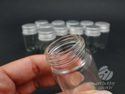 Sticluta mini cu capac metalic 50x30mm/12buc