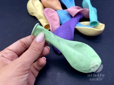 Baloane rotunde multicolor 30cm - pastel set/10buc