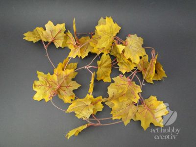 Ghirlanda cu frunze de toamna artificiale - artar - 22 cm