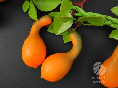 Ghirlanda cu dovleac mini artificiale din plastic 45cm