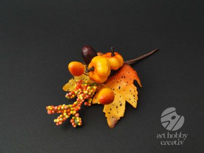 Crenguta decor de toamna 18cm mod.2