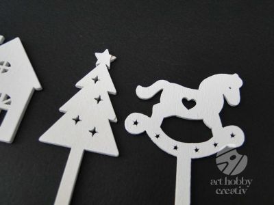 Ornament inserabil de craciun 12 cm - set/4buc