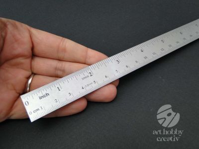 Liniar metalic din otel - 30cm