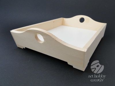 Tava lemn simplu 31x21cm