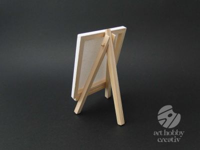 Sevalet mini din lemn cu panza pe sasiu - 17cm