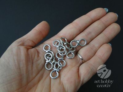 Link argintiu - infinit 2cm - set/10buc 