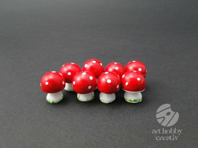 Figurine mini ciuperci set/8buc