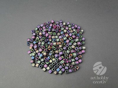 Margele cu alfabet - negru 50gr