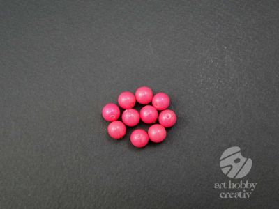 Margea sticla 8mm - roz set/10buc