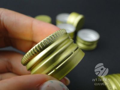 Dop aluminiu prefiletat 25mm set/10buc 