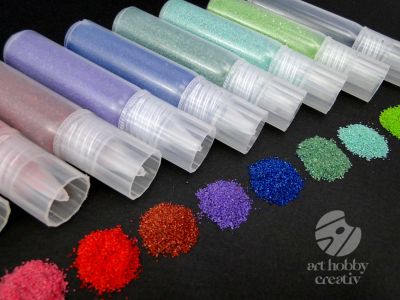 Nisip decor color in flaconase set/12 culori x 70gr