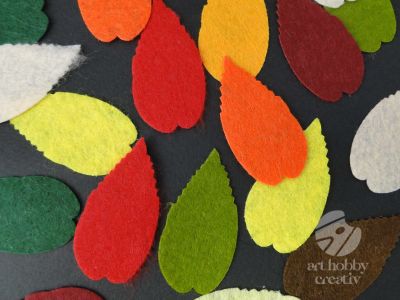 Frunze din pasla 5,5cm - set/24buc