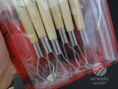 Debosoare cu capat dublu set/6buc+husa