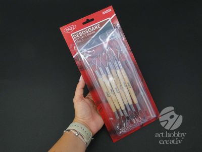 Debosoare cu capat dublu set/6buc+husa