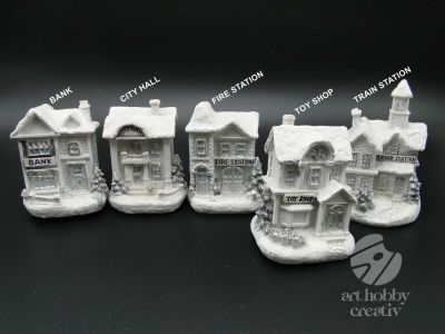 Casuta decor iluminat din interior - dif. modele