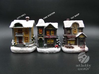Casuta decor iluminat din interior - dif. modele (2)