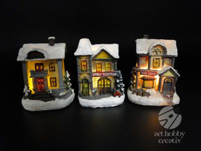 Casuta decor iluminat din interior - dif. modele (2)