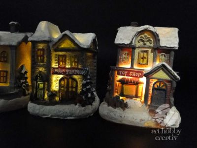 Casuta decor iluminat din interior - dif. modele (2)
