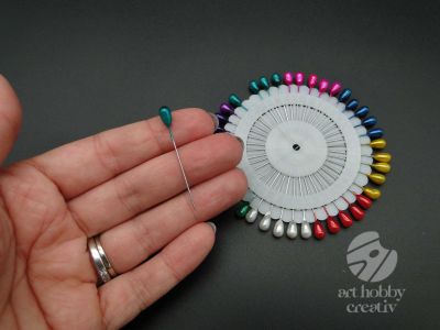 Ace cu cap din plastic color 4cm - set/40buc