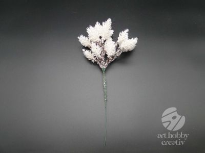 Creanga decor cu zapada artificiala 22cm