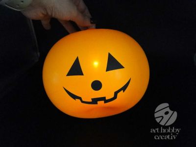 Balon Halloween Led - forma dovleac 28cm